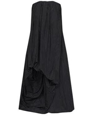 Jil Sander Draped Asymmetric Maxi Dress - Black