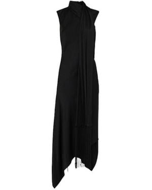 Acne Studios Viscose Blend Midi Dress - Blue