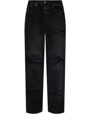 Amiri Distressed Straight Mx1 Jeans - Black