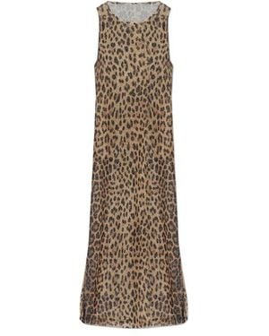 Moschino Animal Printed Beach Dress - Natural