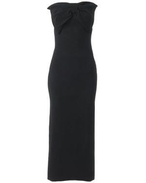 Chloé Chloé Off-Shoulder Midi Dress - Black