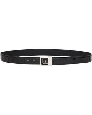 Saint Laurent La 66 Belt - White
