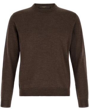 Zanone Crew-Neck Jumper - Brown