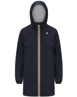 K-Way Sophie Hooded Coat - Blue
