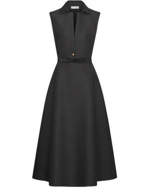 Dior Belted Mid-Length Dress - Black