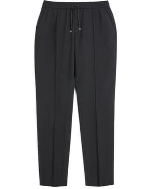 Valentino Drawstring Straight Fit Trousers - Black