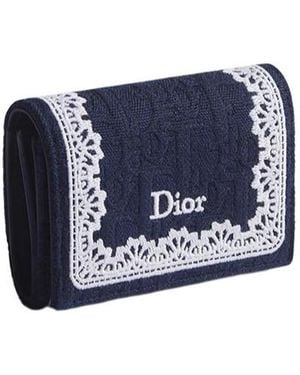 Dior Oblique Glycine Wallet - Blue