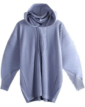 Homme Plissé Issey Miyake Homme Plissé Issey Miyake Monthly Colours February Hooded Jacket - Blue