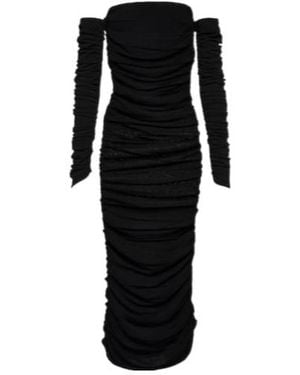 Altuzarra Trikera Off-Shoulder Jersey Maxi Dress - Black