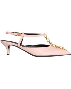 Balmain Sync Chain Kitten Slingbacks - Pink