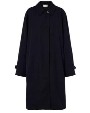 The Row Dayton Wool Car Coat - Blue