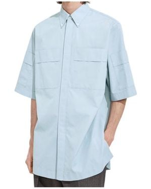 Bottega Veneta Cotton Poplin Shirt - Blue