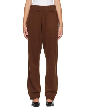 Entire studios Ribbed Knit Joggers - Brown