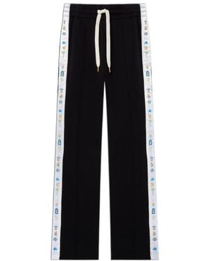 CASABLANCA Logo Casual Trousers - Black