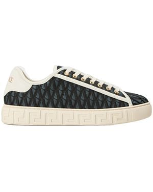 Versace Printed Platform Sneakers - Multicolor