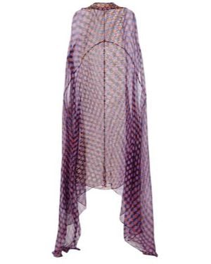 Dries Van Noten Polka-Dot Silk Satin Minidress - Purple