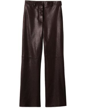 Miu Miu Leather Pants - Brown