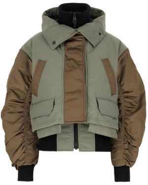 Canada Goose Claremont Bomber Tonal Label - Green