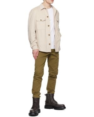 BOSS Boss Relaxed-Fit Overshirt - Natural