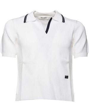 Wales Bonner Short-Sleeved Polo Shirt - White