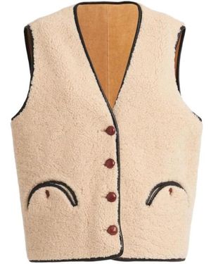 Blazé Milano Shearling Vest - Natural