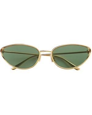 Bottega Veneta Eyewear Cat Eye Frame Sunglasses - Green