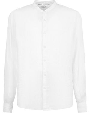 Original Vintage Style Original Vintage Button-Up Linen Shirt - White