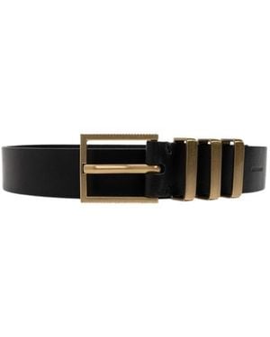 AllSaints Logo Belt - White