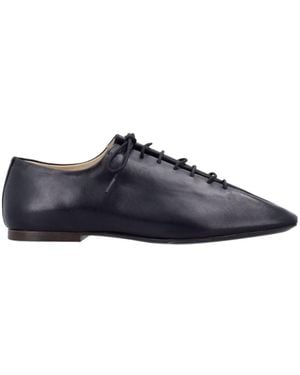 Lemaire Souris Flat Nappa Derbies Black - Blue