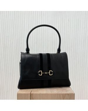 Gucci Paparazzo Medium Top Handle Bag - Black
