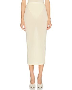 Wardrobe NYC Sheer Skirt - Natural