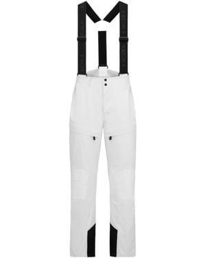 Dior And Descente And Lewis Hamilton Ski Pants With Suspenders - White
