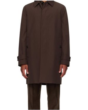 Ferragamo Long Sleeve Windbreaker - Brown