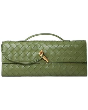 Bottega Veneta Woven Clutch - Green