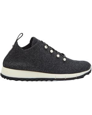 Jimmy Choo Cashmere Low-Top Trainers - Black