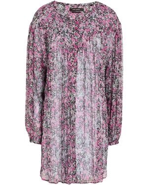 Isabel Marant Floral-Print Silk Dresses - Purple