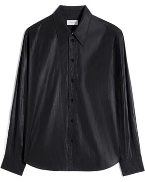 Lemaire Long Sleeved Buttoned Shirt - Black