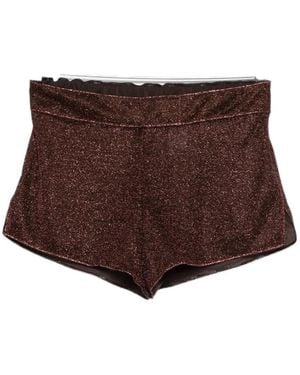 Oséree Oséree Lumière Tailored Shorts - Brown
