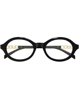 Gucci Eyewear Oval Frame Glasses - White