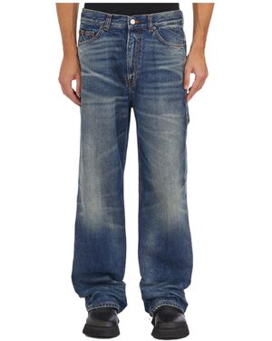 Haikure Five-Pocket Denim Trousers - Blue