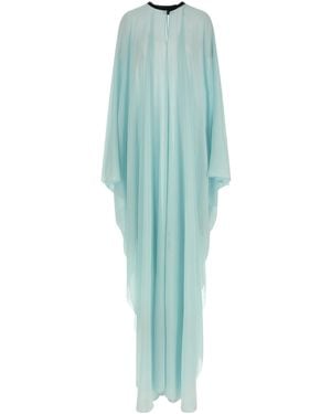 Tom Ford Pleated Long Caftan - Blue