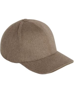 Sease Six-Panel Cashmere Cap - Brown
