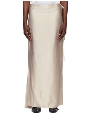 Ann Demeulemeester Eveline Midi Skirt - Natural