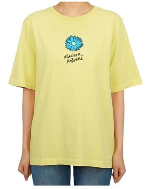 Maison Kitsuné Short Sleeve T-Shirt - Yellow