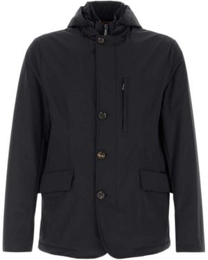Moorer Ranieri Hooded Jacket - Blue