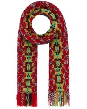 Dries Van Noten Tasseled Scarf - Red