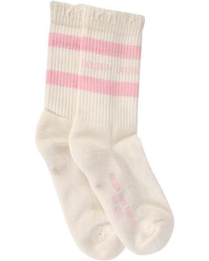 Golden Goose Striped Knit Ankle Socks - Pink