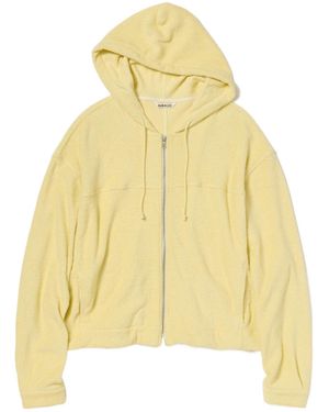AURALEE Long-Sleeved Zip-Up Jacket - Yellow