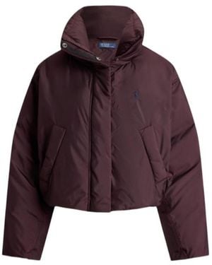 Polo Ralph Lauren Long-Sleeved Down Jacket - Purple