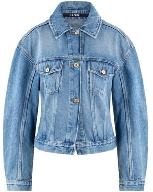 Jacquemus Single-Breasted Denim Jacket - Blue